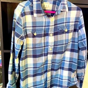 J crewcuts boys flannel shirt size 10, long sleeve wear once